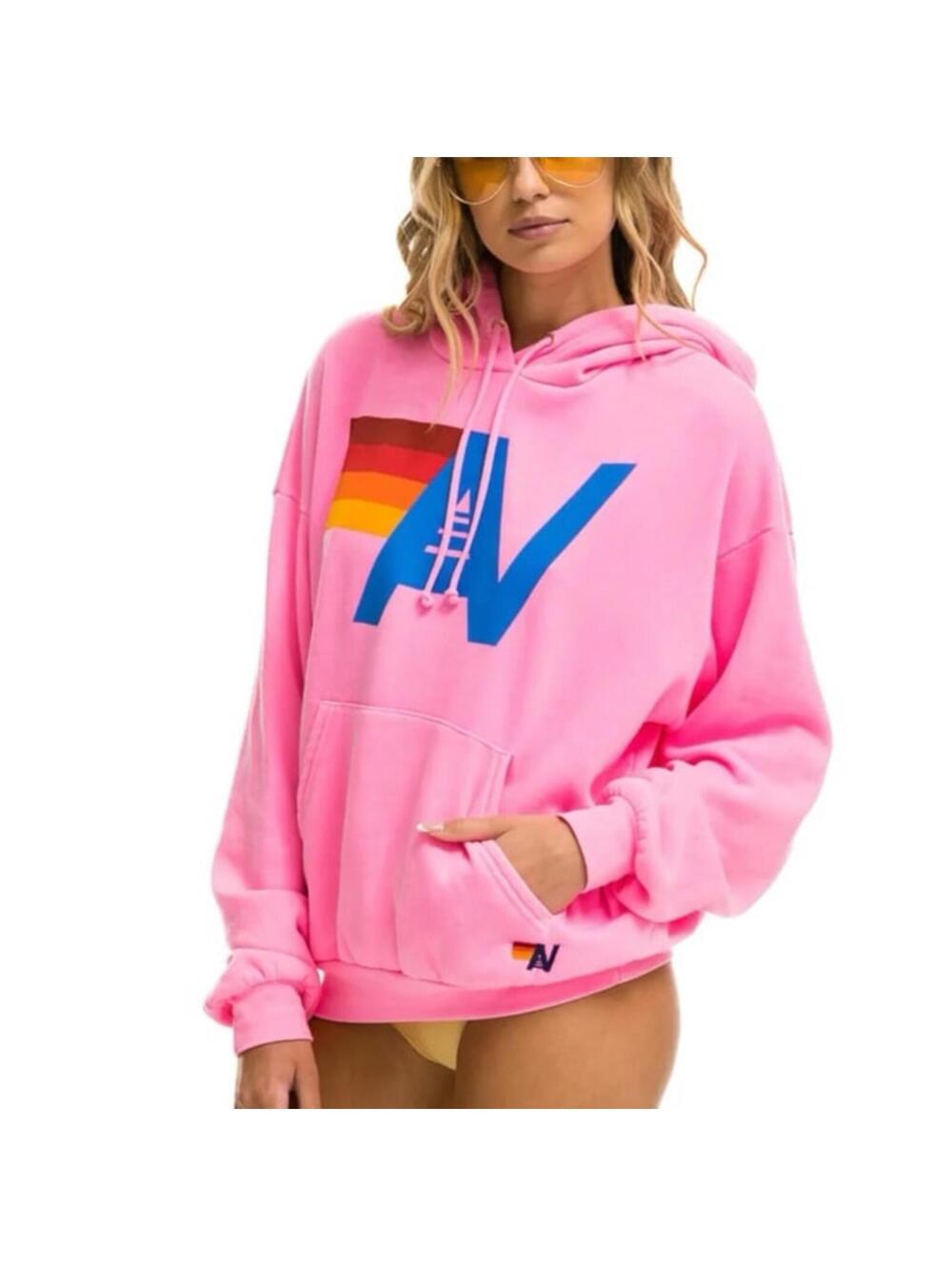 Aviator Nation Relaxed Logo Pullover Hoodie and sweatpants size S
